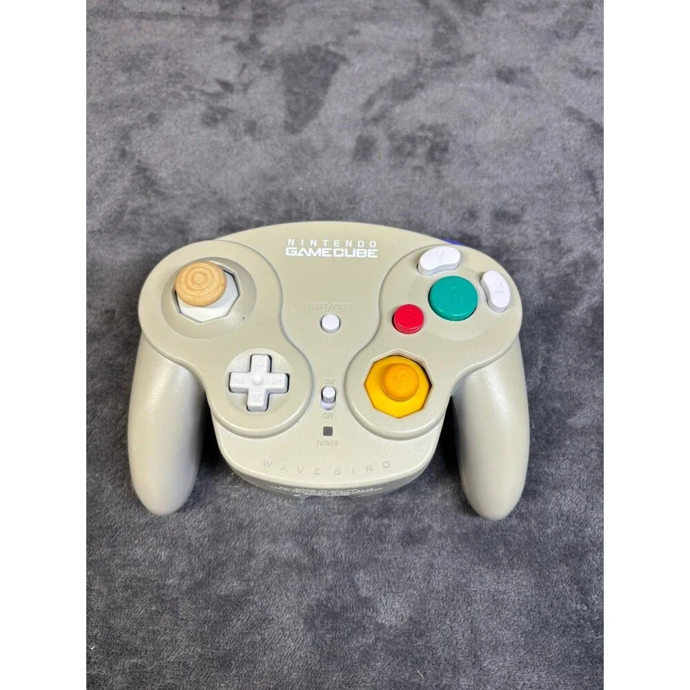 Nintendo GameCube WaveBird DOL-004 Wireless Gray Controller For Parts/Repair